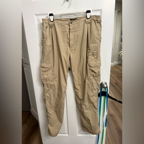 5.11 Tactical Men's 44x36 Style 74273 TACLITE PRO RIPSTOP CARGO PANTS KHAKI TAN - Picture 1 of 6